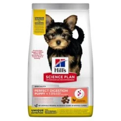 Bestseller 9 Hill's Science Plan Perfect Digestion Puppy Small & Mini Mit Huhn Und Reis 1,5 Kg