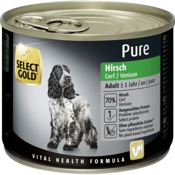 SELECT GOLD Pure Adult Hirsch 6x200 G 1 SELECT GOLD Pure Adult Hirsch 6x200 G