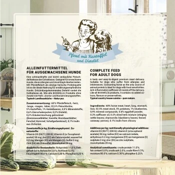 Betty's Landhausküche Pferd & Kartoffel & Distelöl 6 X 400g Für Hund 6 Betty's Landhausküche Pferd & Kartoffel & Distelöl 6 X 400g Für Hund – Bild 6