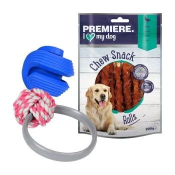 AniOne Set Aus Snack + Snackball + Tauspielzeug 1 AniOne Set Aus Snack + Snackball + Tauspielzeug