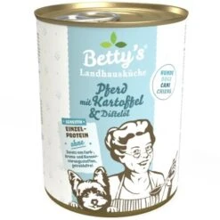 Betty's Landhausküche Pferd & Kartoffel & Distelöl 6 X 400g Für Hund