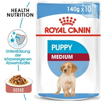 ROYAL CANIN Medium Puppy 10x140g 2 ROYAL CANIN Medium Puppy 10x140g – Bild 2